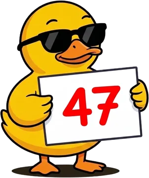 Connect 47 duck mascot